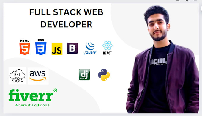 Gig Preview - Be your python django web developer as a full stack