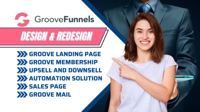 Gig Preview - Create sales pages on groovepages, groove funnel landing page, groovekart, crm