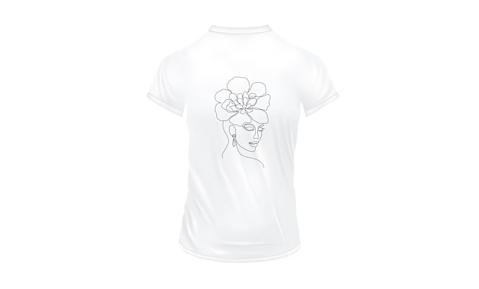 Gig Preview - Draw one line art illustration vector line art tshirt design