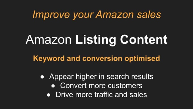 Gig Preview - Write amazon product content that sells with SEO