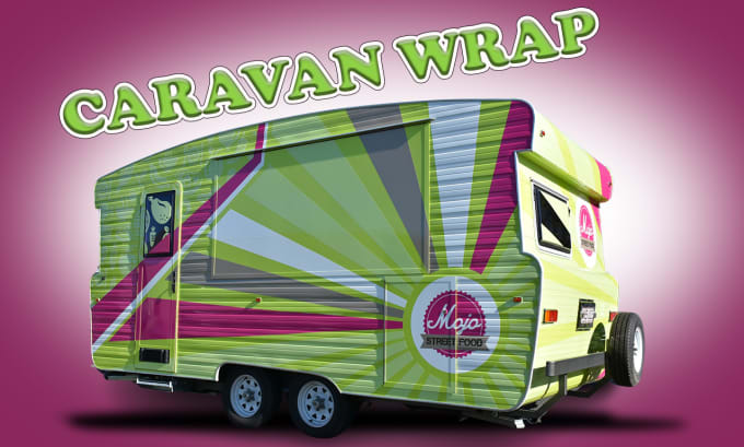 Gig Preview - Design caravan wrap,trailor,camper,truck,food truck wrap