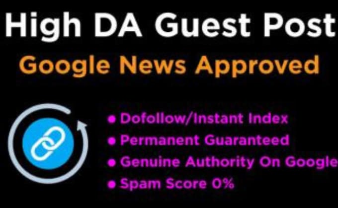 Gig Preview - Dofollow guest post on da 50 plus the permanent indexable link