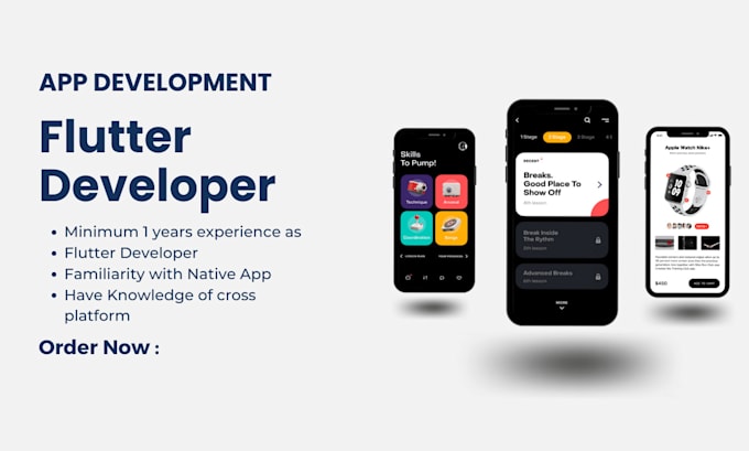 Gig Preview - Be your flutter developer for your startup