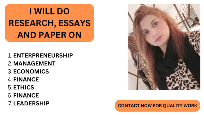 Gig Preview - Write business management, entrepreneurship essays