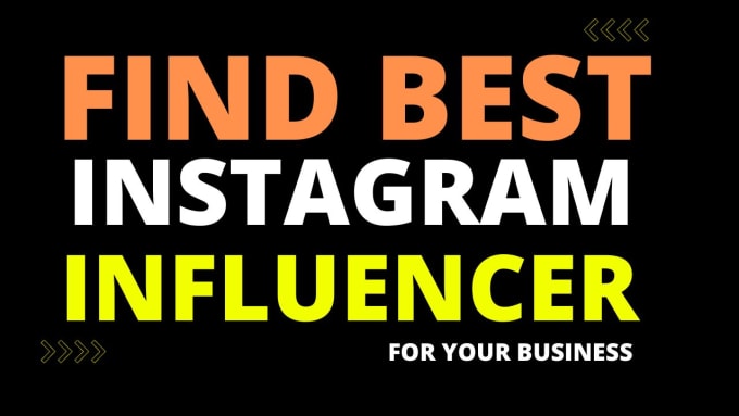 Gig Preview - Find best instagram influencer 20 lists and influencer research marketing