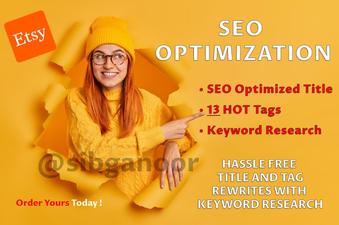 Gig Preview - Ranking etsy SEO listings on top page and increase sales