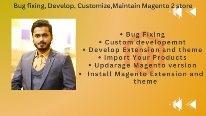 Gig Preview - Build magento ecommerce store and upgrade, develop features, and bug fixies