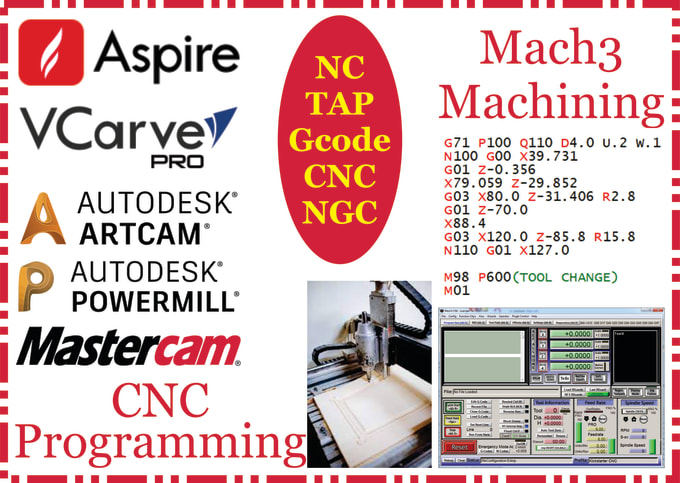 Gig Preview - Do cnc programming using artcam vectric aspire powermill