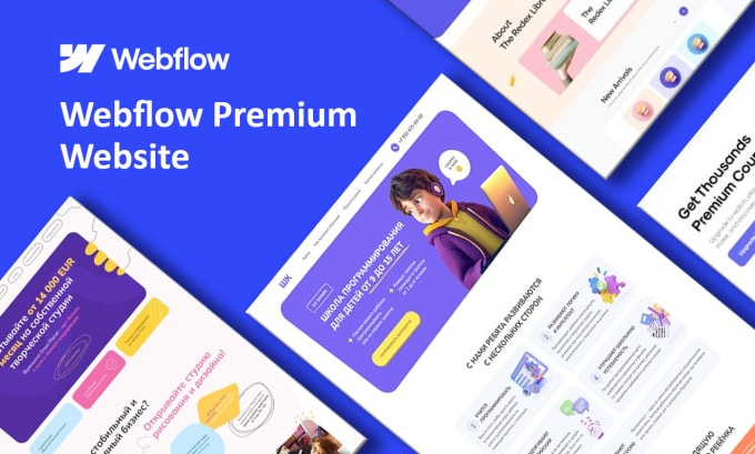 Gig Preview - Design or develop premium 3d animated webflow website