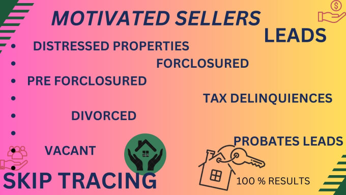 Gig Preview - Do real estate motivated sellers leads generation with skip tracing