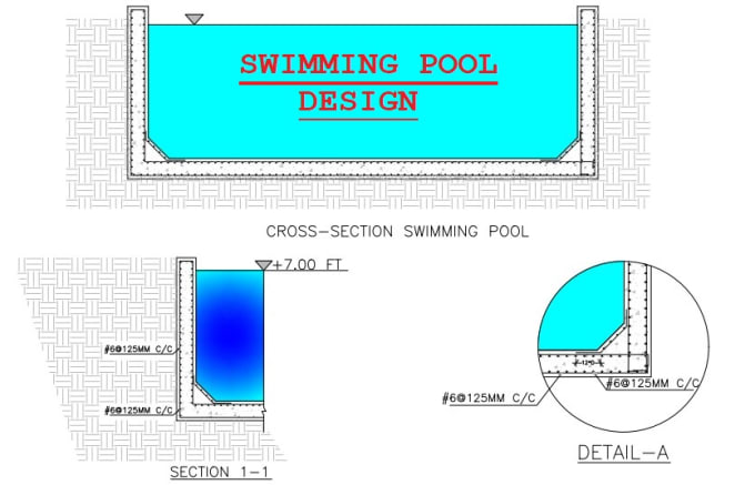 Gig Preview - Do a structure design of swimming pool for your project