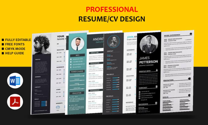 Bestseller - create professional creative CV design for your success