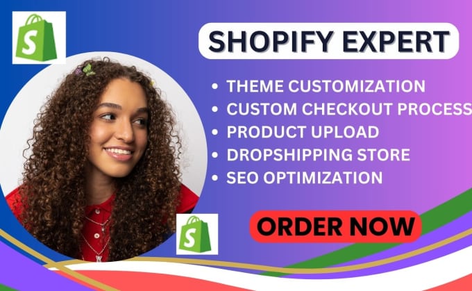 Gig Preview - Build shopify dropshipping store design shopify website shopify redesign expert