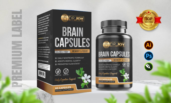 Gig Preview - Do professional supplement label design for your product