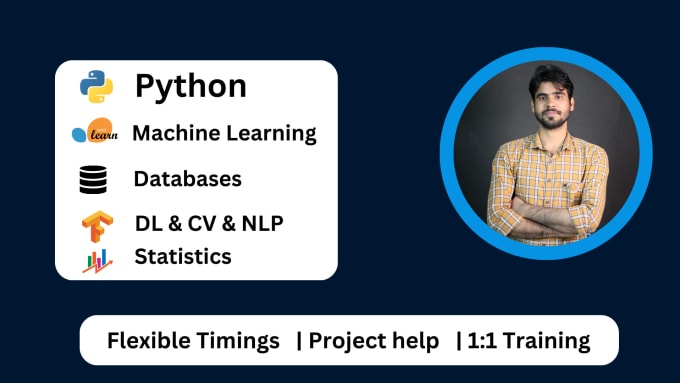 Gig Preview - Be your tutor for python, data science and machine learning