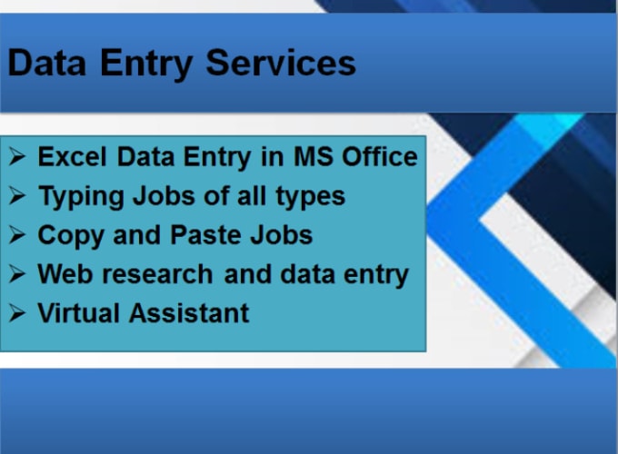 Bestseller - do data entry, excel data entry, typing and copy paste jobs