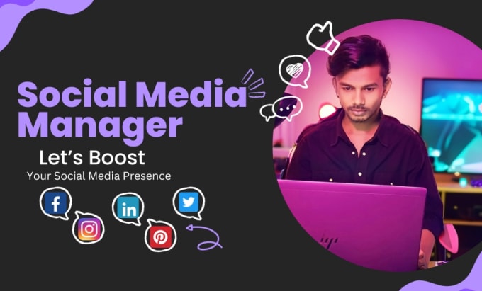 Gig Preview - Be your social media marketing manager and content creator