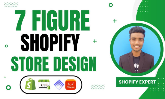 Gig Preview - Setup 7 figure shopify dropshipping store, shopify store design