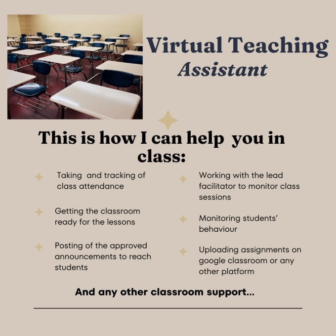 Gig Preview - Be your virtual classroom  assistant