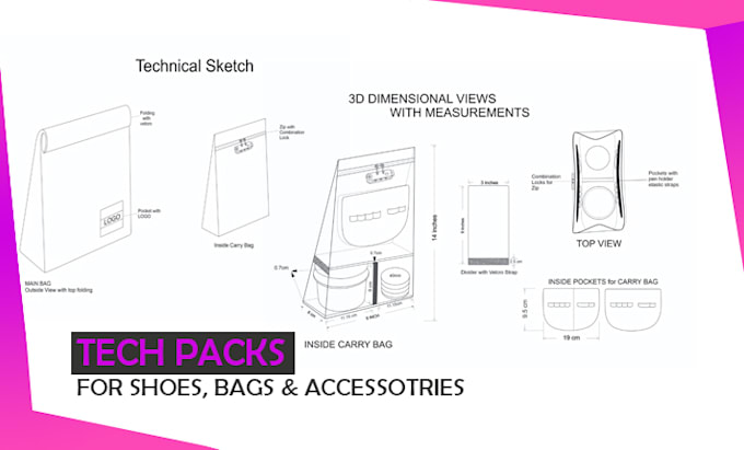 Gig Preview - Do techpack of bags, shoes and accessories