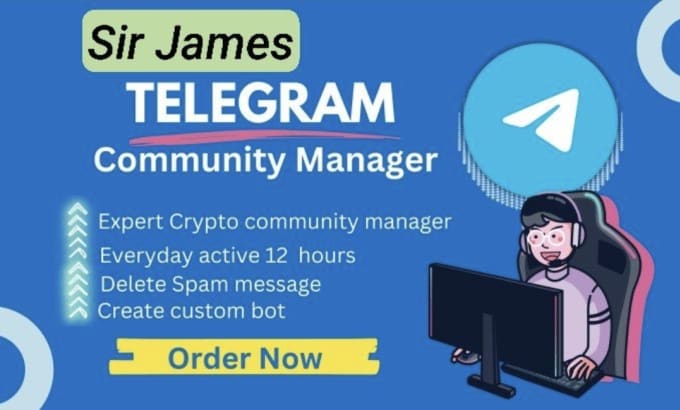 Bestseller - be telegram community manager, moderator, admin with my team