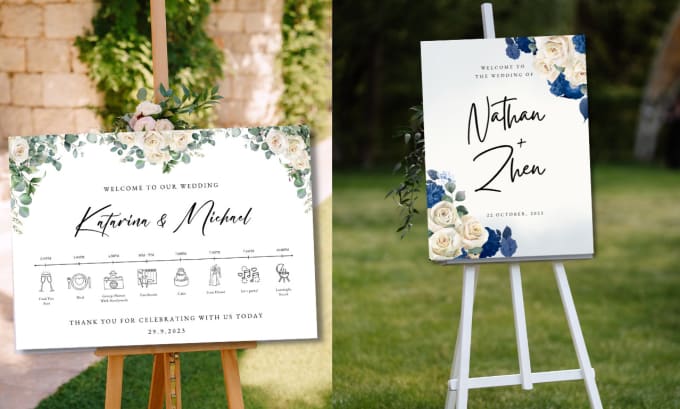 Gig Preview - Do all wedding signs,  timeline, seating chart, welcome sign