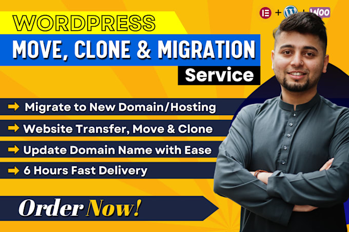 Gig Preview - Fully move, clone, migrate or transfer wordpress site to new hosting urgently