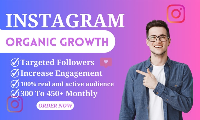 Gig Preview - Grow your instagram account super fast for organic growth