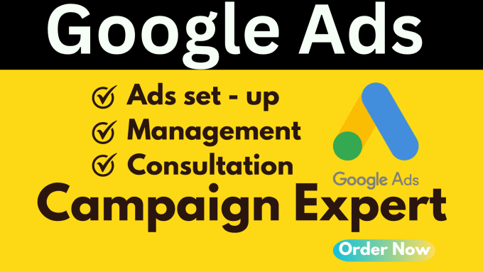 Gig Preview - Setup and manage your google ads adwords PPC campaign