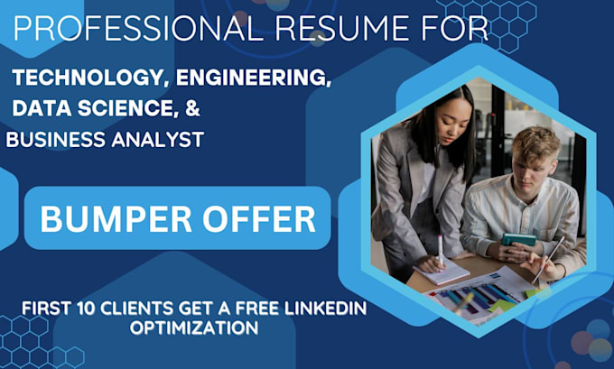 Gig Preview - Write technology, engineering, data science, business analyst resume crafting