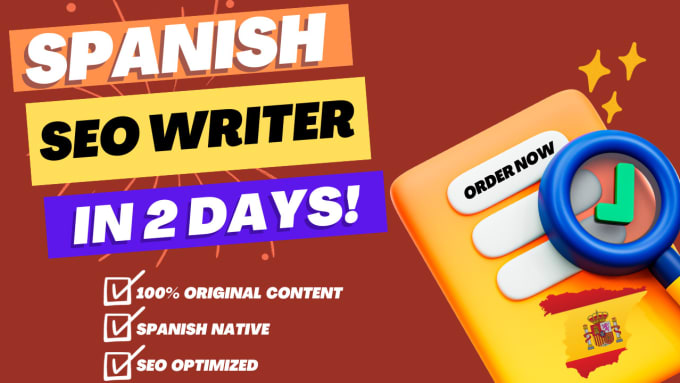 Gig Preview - Be your SEO content writer in spanish