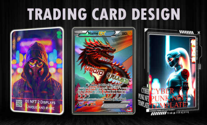 Gig Preview - Design nft card, collectible card, 3d nft animation