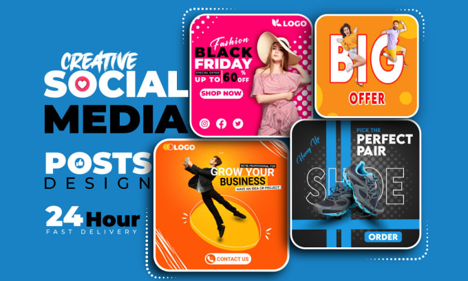 Gig Preview - Design facebook banner, instagram carousel or story twitter post, linkedin cover