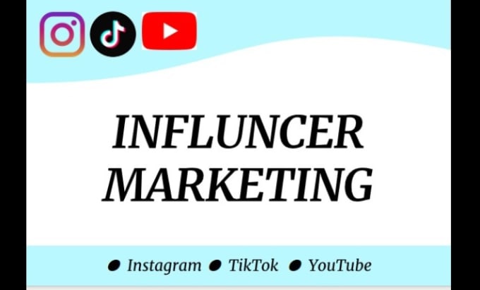 Gig Preview - Find youtube, tiktok and instagram influencer list