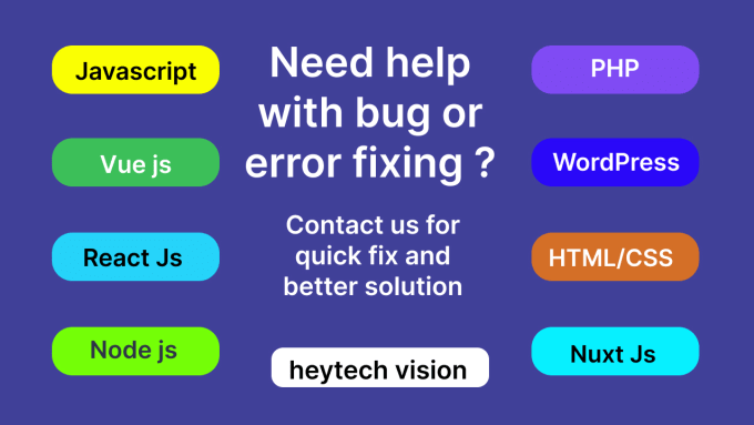 Gig Preview - Fix bugs errors from HTML, CSS, javascript, vue wordpress