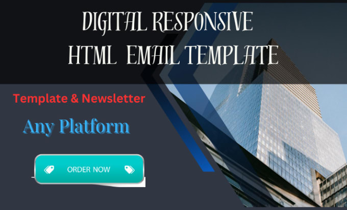 Gig Preview - Design responsive mailchip and others HTML email templates