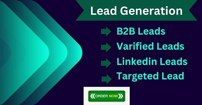 Gig Preview - Do b2b lead generation, linkedin lead generation expert