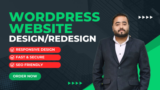 Gig Preview - Design, revamp, develop responsive wordpress website for you