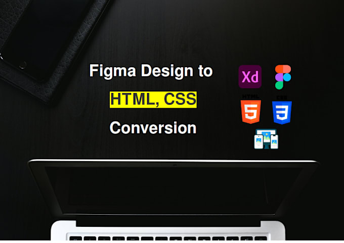 Gig Preview - Convert figma, psd, xd to html tailwind css, bootstrap