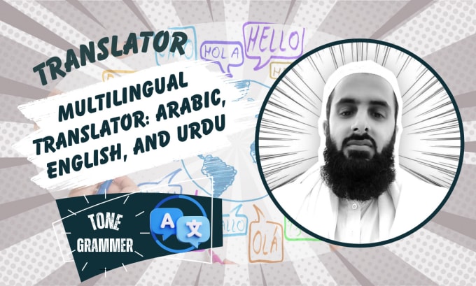 Gig Preview - Be your professional arabic, english, and urdu translator