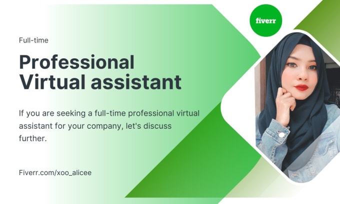 Gig Preview - Be your full time virtual assistant and personal assistant