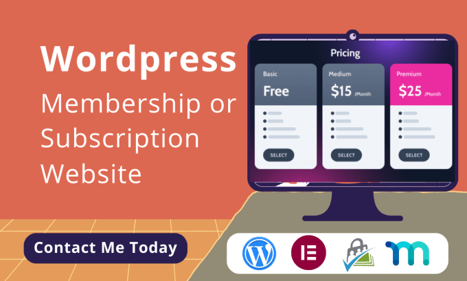 Gig Preview - Build a membership website on wordpress using paid membership pro