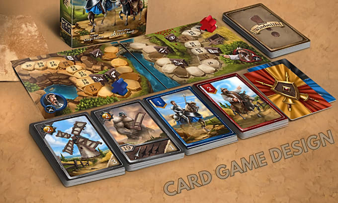 Gig Preview - Illustrations for card game, board game, monopoly board game, card game art