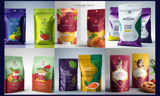 Gig Preview - Premium pouch label design,food pouch and product packaging