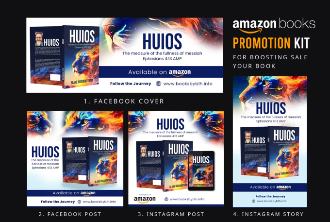 Gig Preview - Eye catching social media kit design for your amazon book promotion