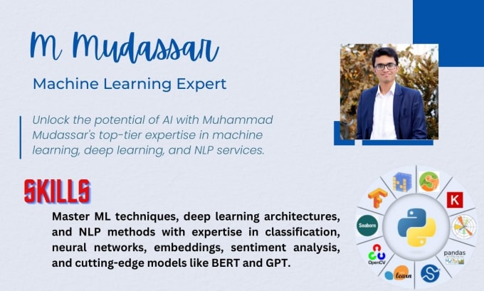 Gig Preview - Do machine and deep learning projects in python using pytorch and tensorflow