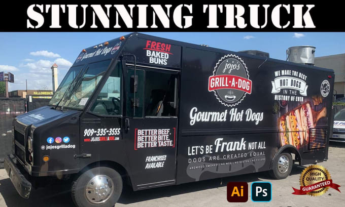 Gig Preview - Do stunning truck wrap food truck wrap and truck wrap design