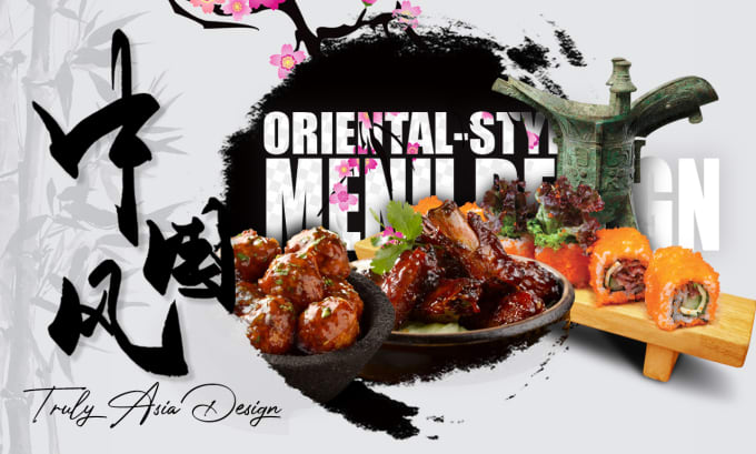 Bestseller - design your menu in an oriental style