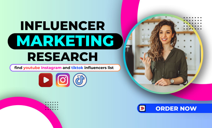 Gig Preview - Find perfect instagram tiktok youtube influencer list for influencers marketing