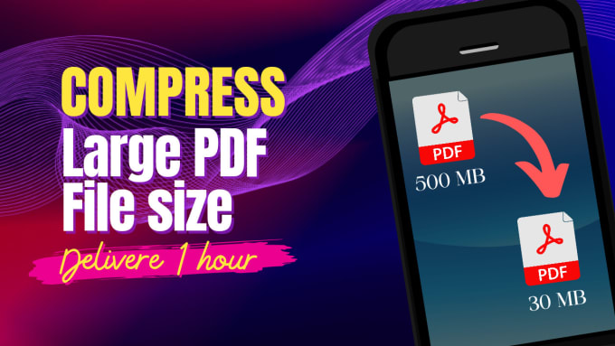 Gig Preview - Compress your pdf file size